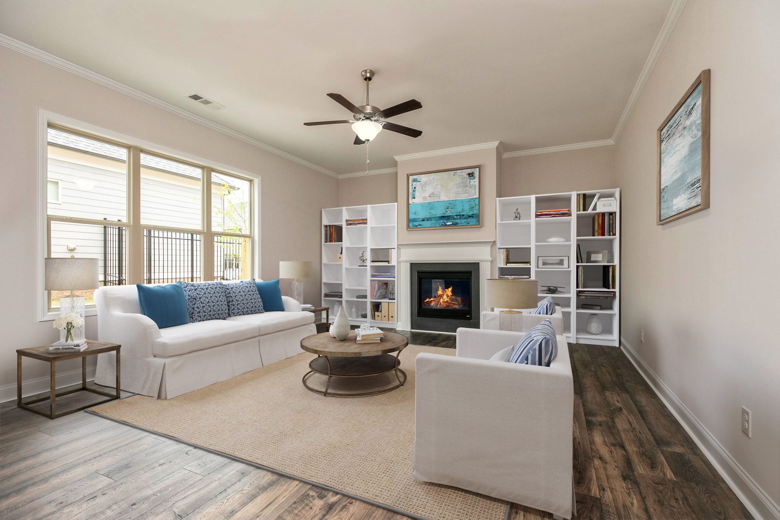Virtual staging living room