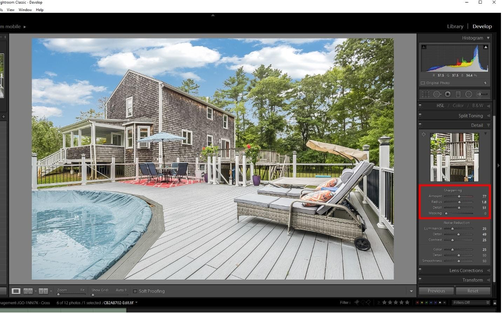 real estate photography editing